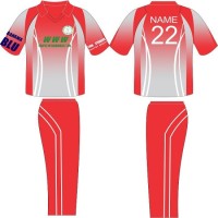 Striking Red And Blue Cricket Jersey! Manufacturer in USA